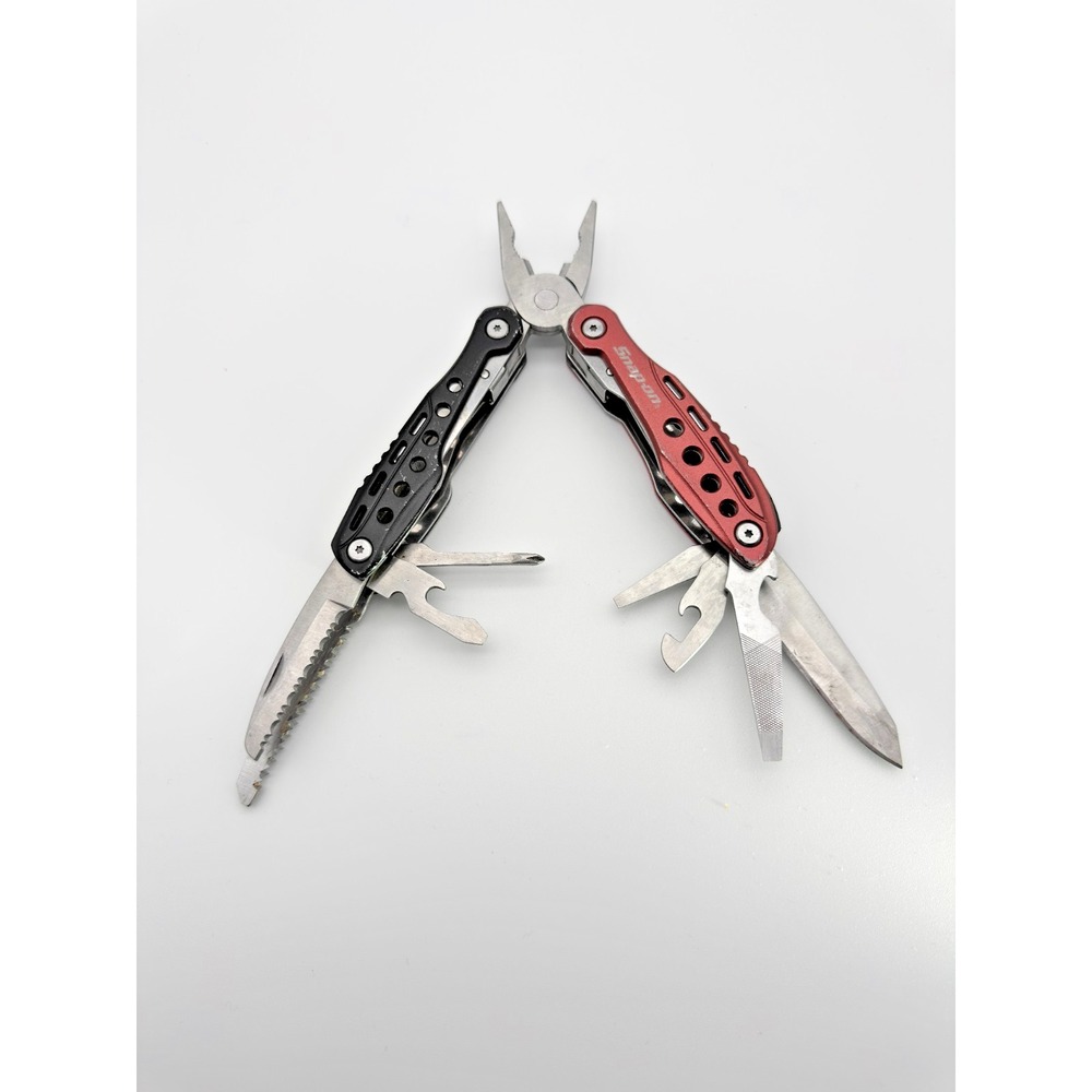 Snap-on Multi Tool Pliers Knife Saw File Screwdrivers Compact EDC Tool